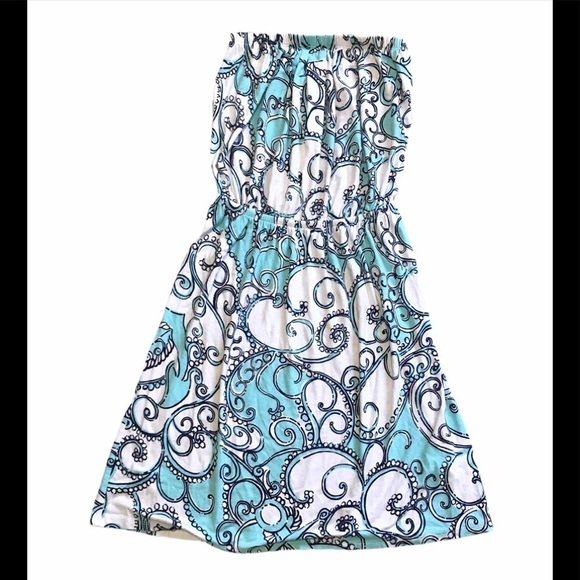 Lilly Pulitzer Atwood' Strapless Print Jersey D58 - Picture 2 of 8